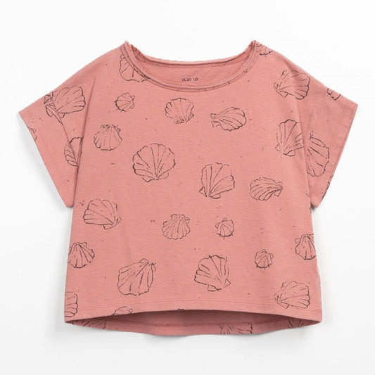 Play up Mädchen T-Shirt mit Muscheldruck