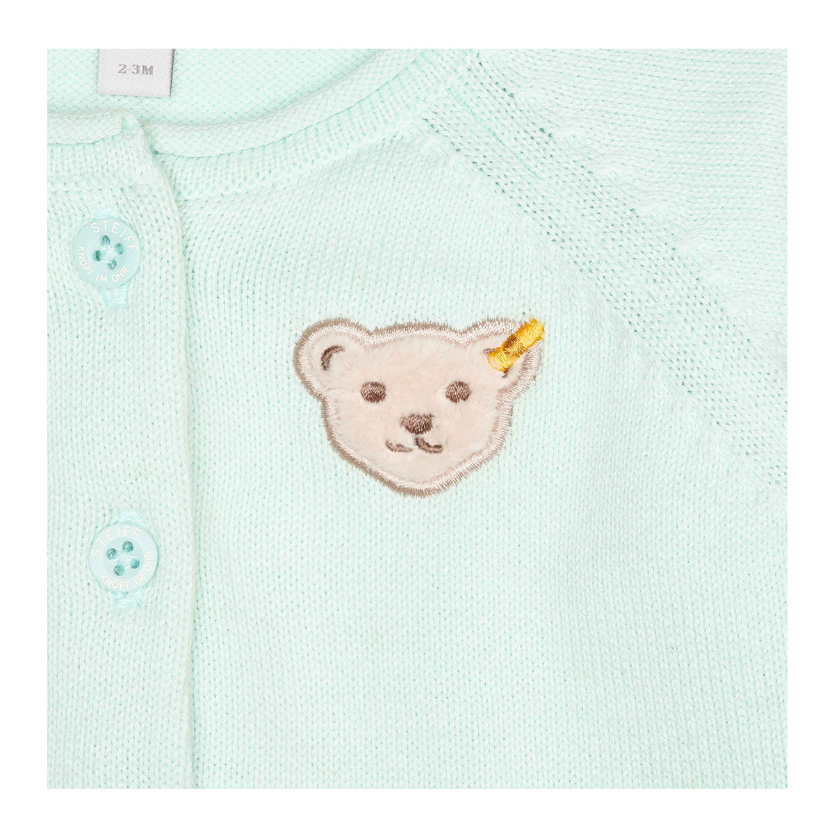 Steiff Baby Strickjacke Weste 44016 in mintgrün