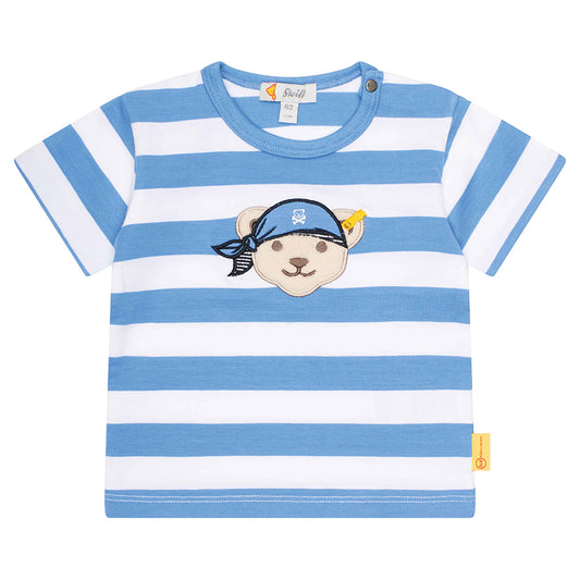 Steiff Baby T-Shirt Pirat 2212338 in mittelblau