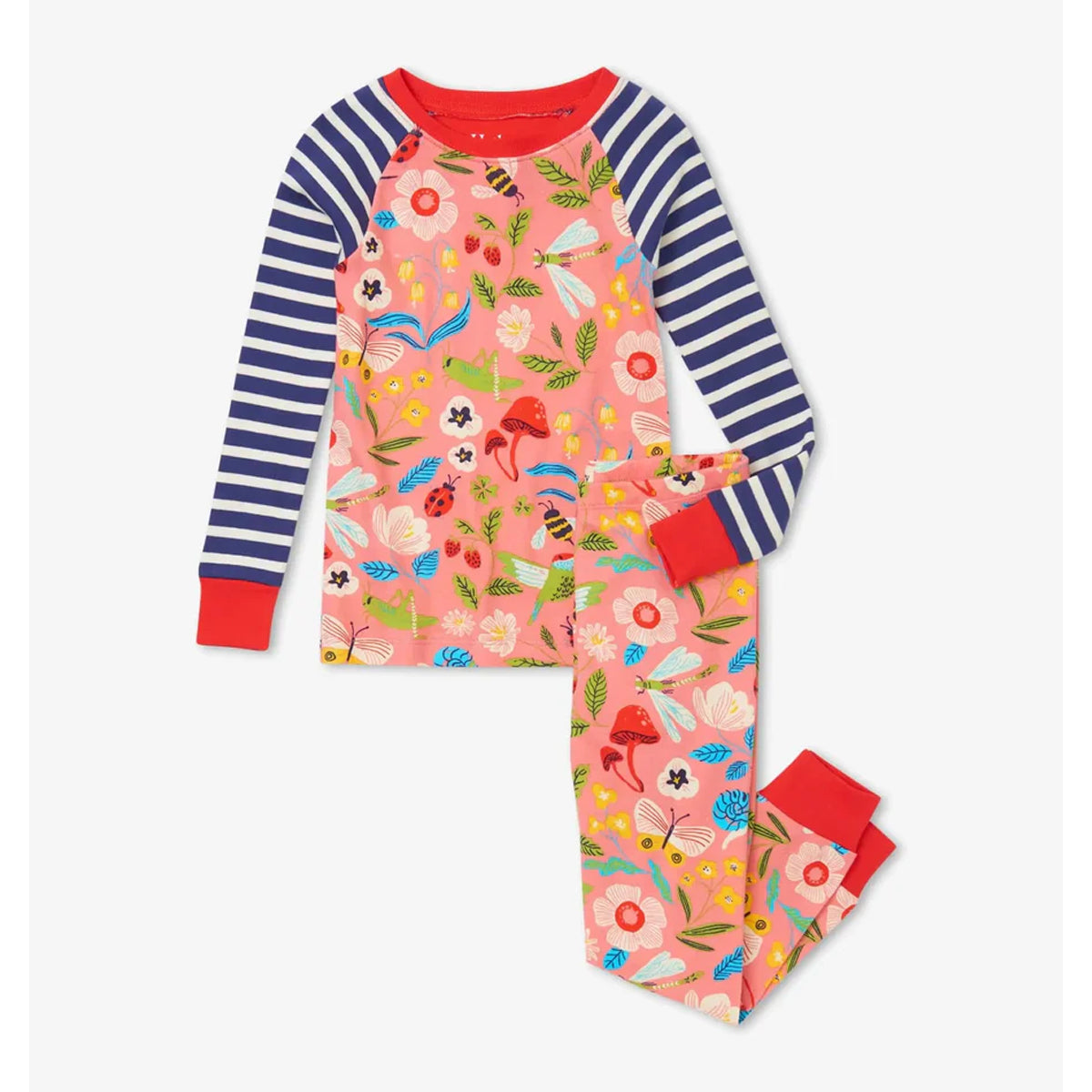 Hatley Enchanted Garden Kinder Bio-Baumwolle Pyjama S22EGK1269