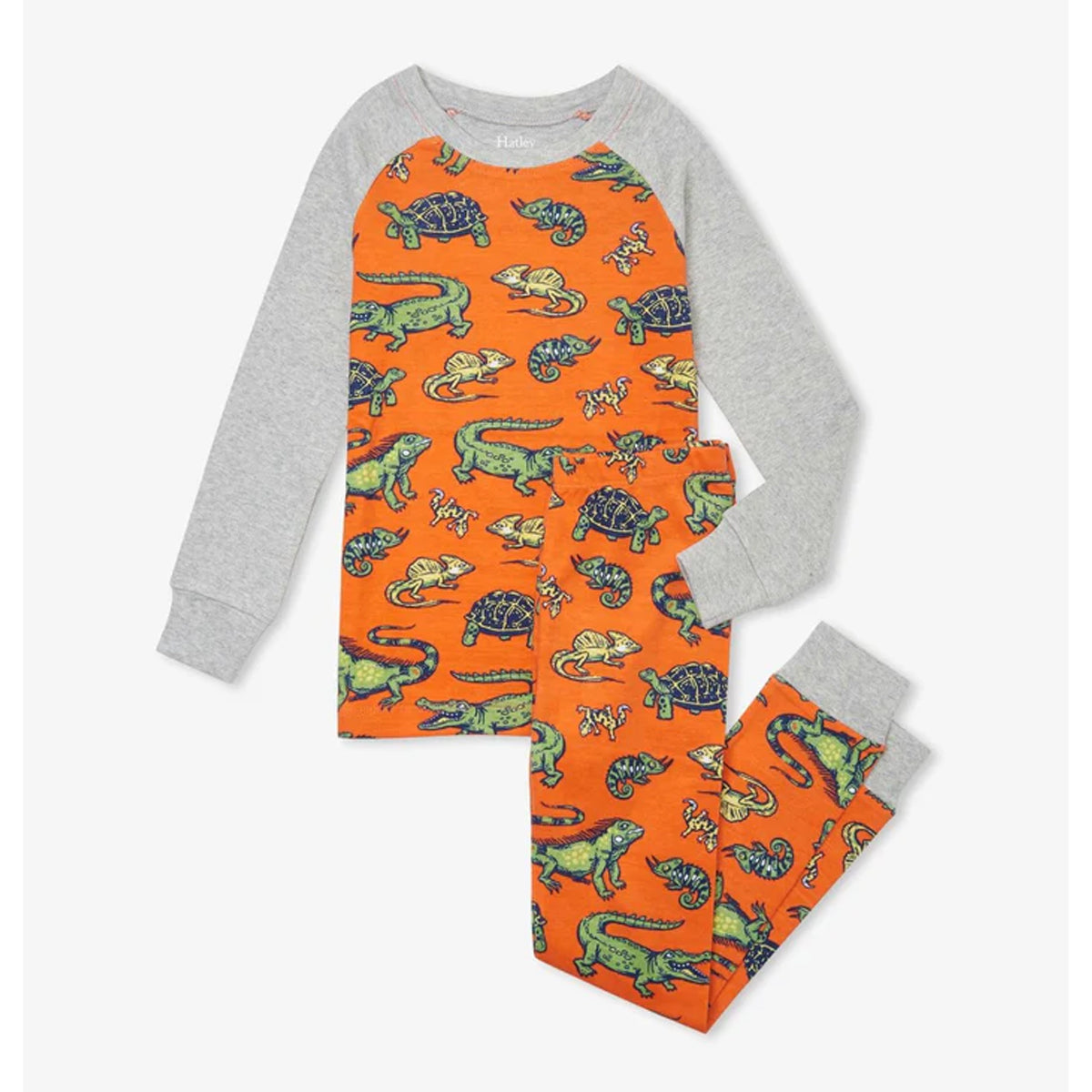 Hatley Aquatic Reptile Kinder Bio-Baumwolle Pyjama S21REK1269